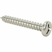 BSC PREFERRED Tri-Wing Rounded Head Screws for Sheet Metal 18-8 Stainless Steel Number 6 Size 1 Long, 25PK 95641A153